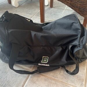 Nike Baseball Duffel Bag – Black with White Swoosh – Large Equipment Bag